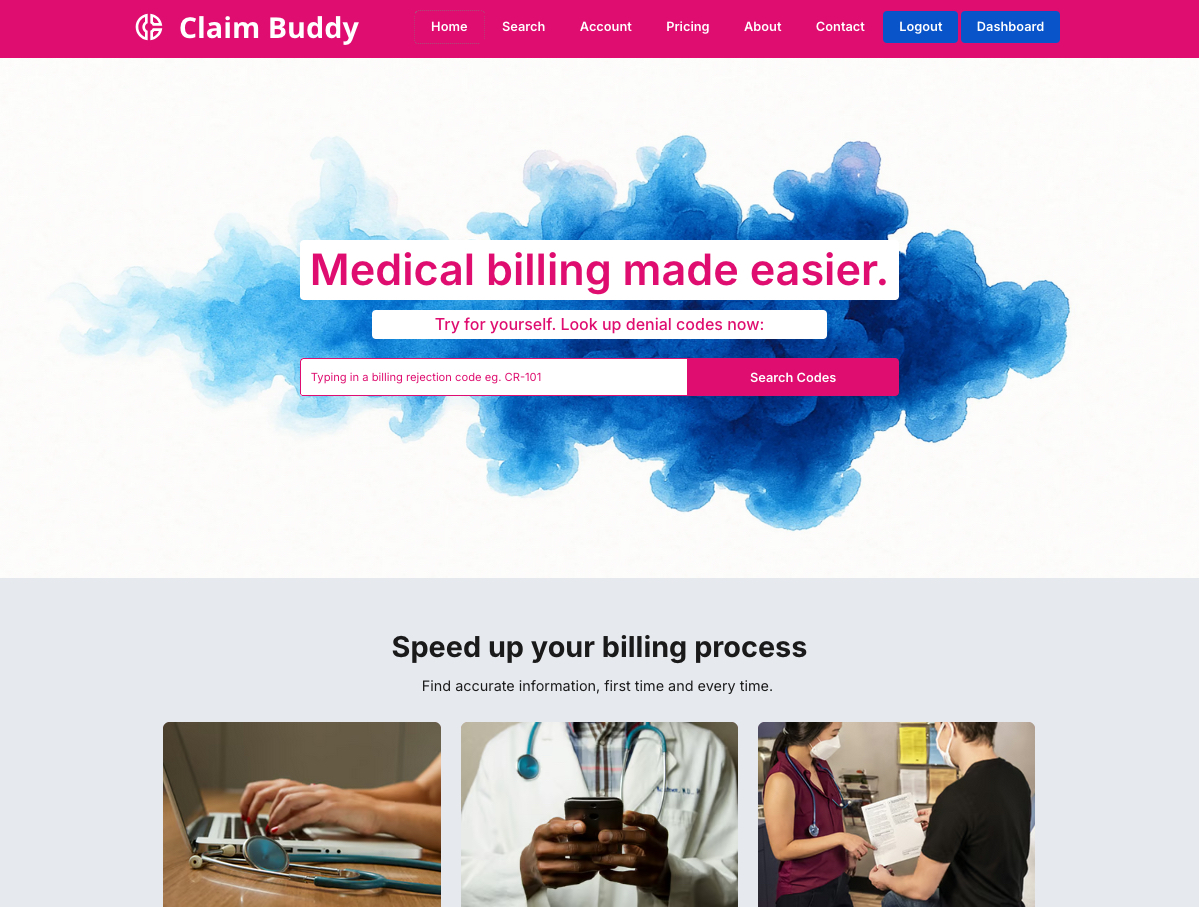 Claim Buddy Medical Billing Platform
