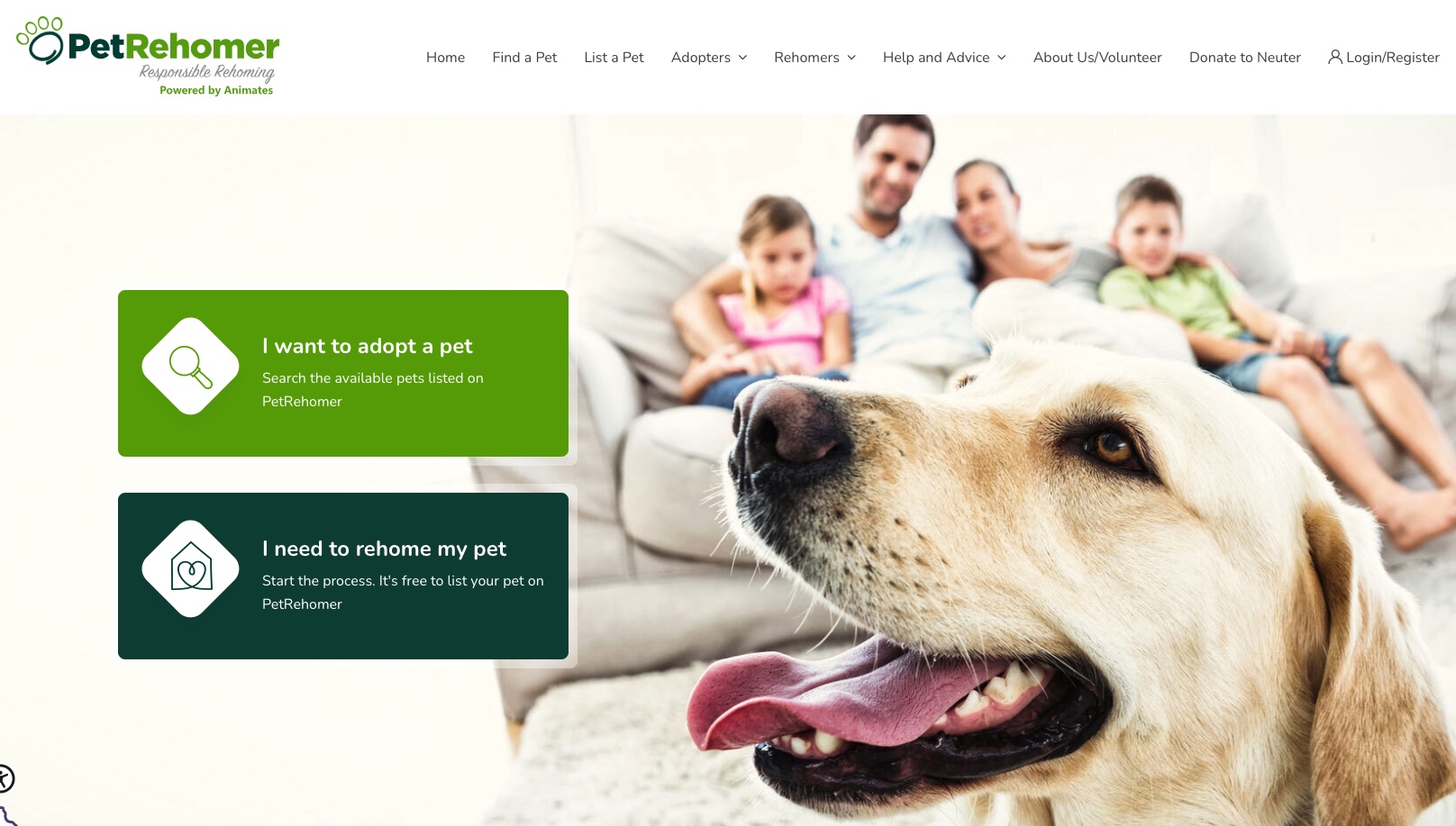 Pet Rehomer Adoption Platform