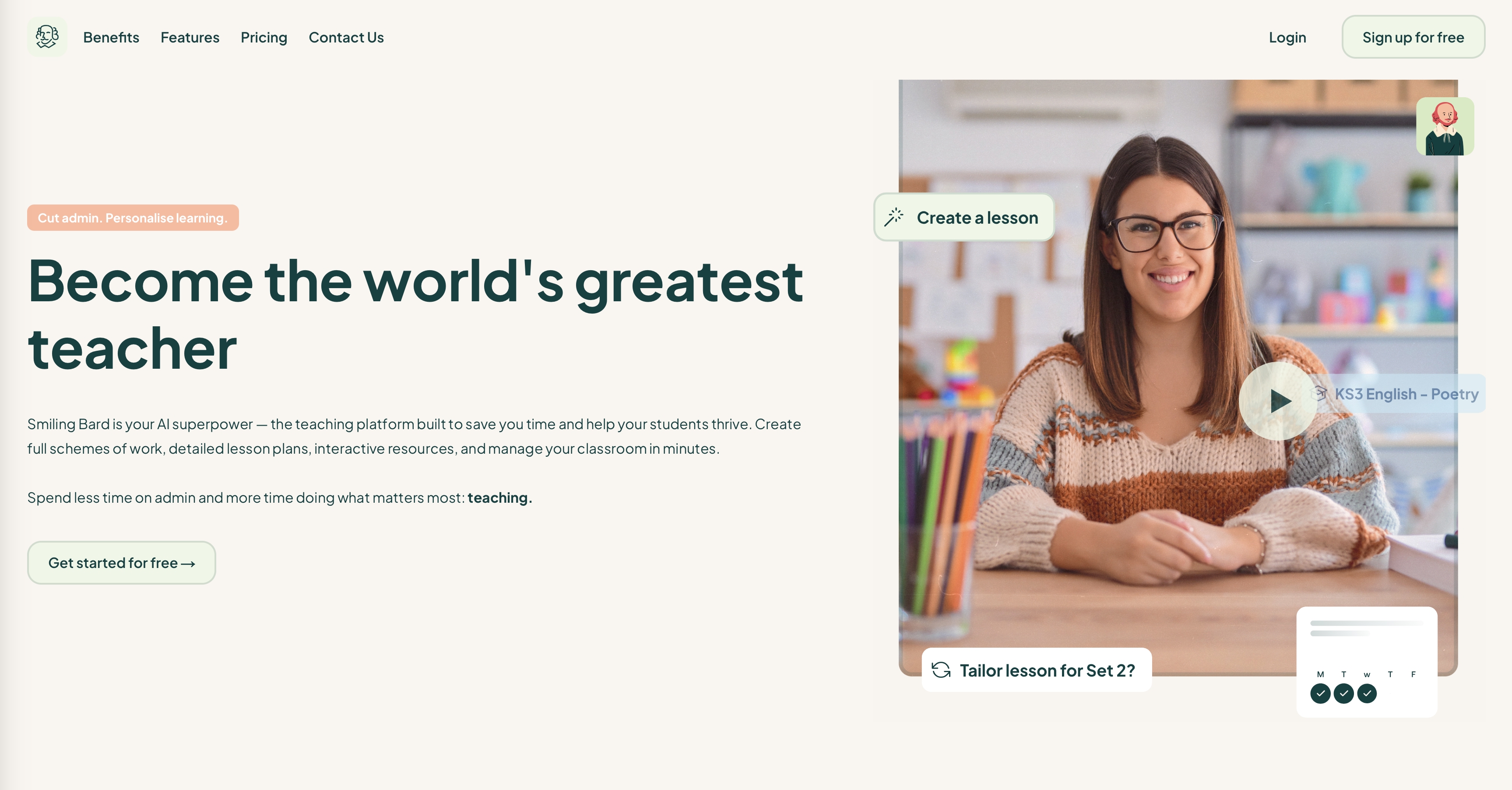 Smiling Bard Homepage - Become the world's greatest teacher